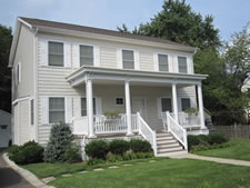 Front view of Custom Modular Home in New Jersey